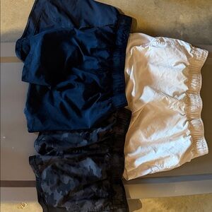 Three pairs of Women's Athletic Shorts